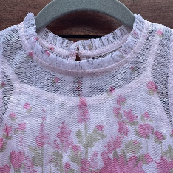 Zenzi Girls' Sleeveless 'Floral' Tulle Dress - Blush Pink XS. NWT - Picture 5 of 10